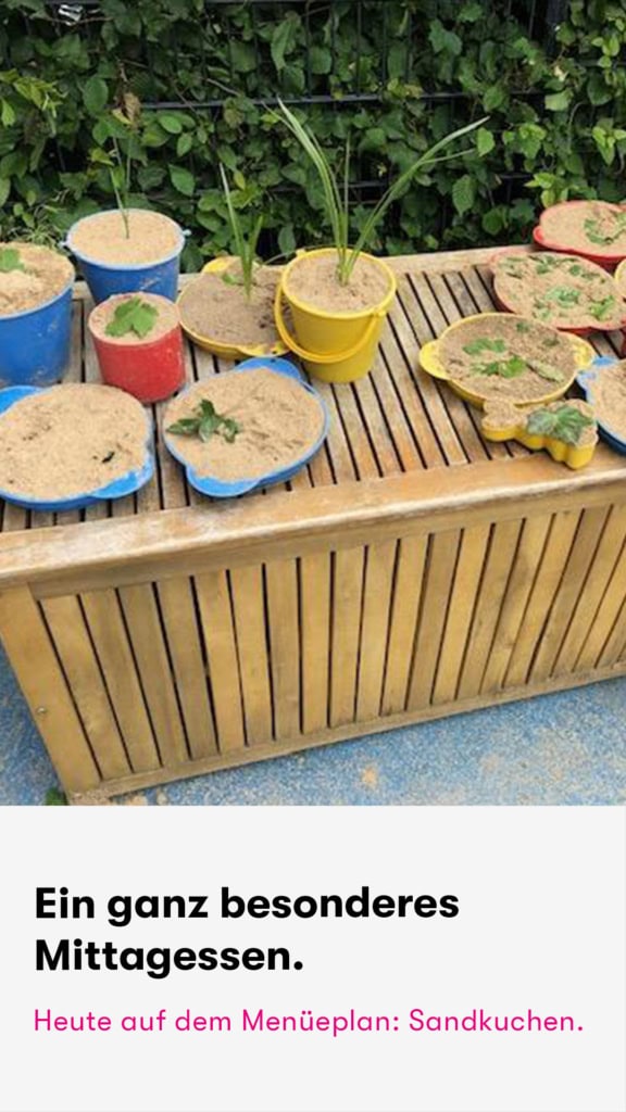 Sandkuchen aus der Kita Hamburg Bahrenfeld Villa Goldschmidtpark
