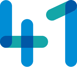 Zahl 41 in Kita kinderzimmer Schrift